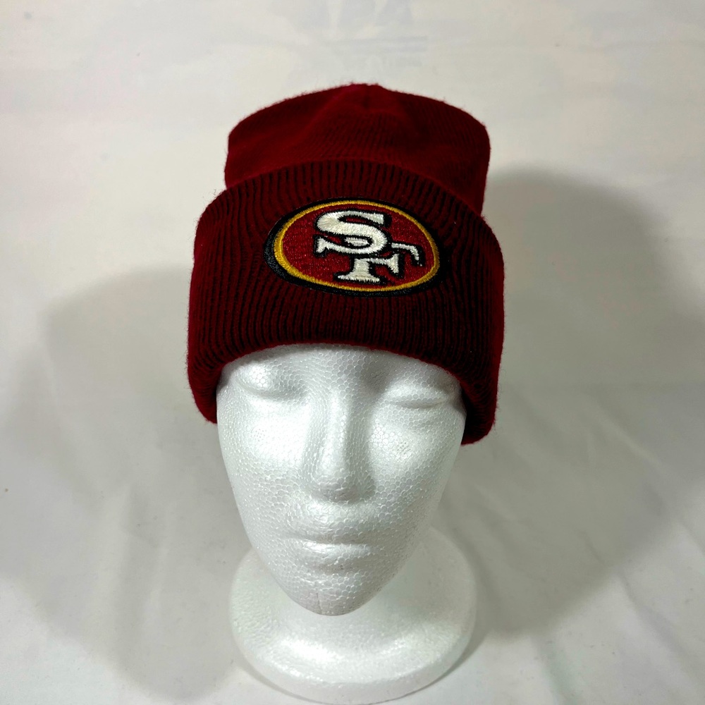 Rossmor San Francisco 49er’s Beanie Knit Hat with SF Logo UNISEX OS Maroon